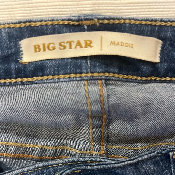 Big Star Maddie Jeans Size 29 Blue with Holes - Picture 4 of 5